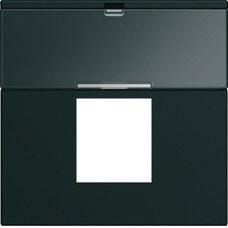 HAGER - GALLERY TAPA 2M RJ45 NEGRO