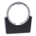 Schneider Electric - Etiqueta aluminio sin texto 44x50mm negro