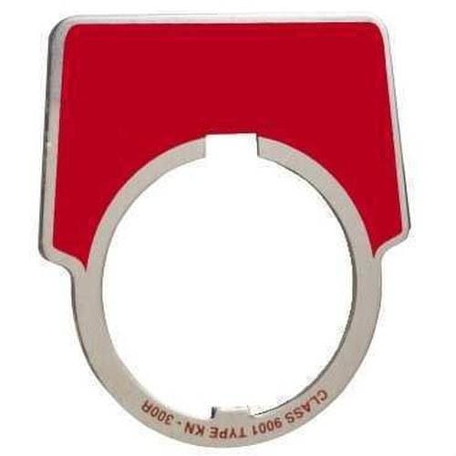 Schneider Electric - Etiqueta aluminio sin texto 44x50mm rojo