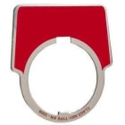 Schneider Electric - Etiqueta aluminio sin texto 44x50mm rojo
