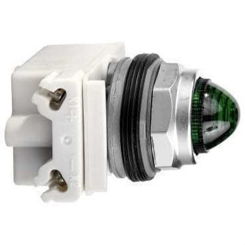 Schneider Electric - Piloto con lámpara BA9s con transformador 120V verde