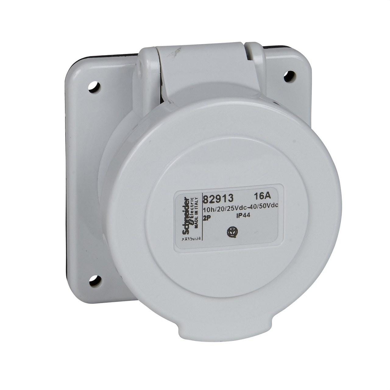 Schneider Electric - Base empotrar salida recta 32A 2P 24-48V IP44