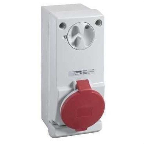 Schneider Electric - Base mural bloqueo 32A 4P+TT 380-415V IP44