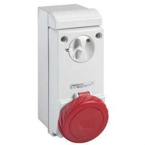 Schneider Electric - Base mural bloqueo 32A 4P+TT 380-415V IP65