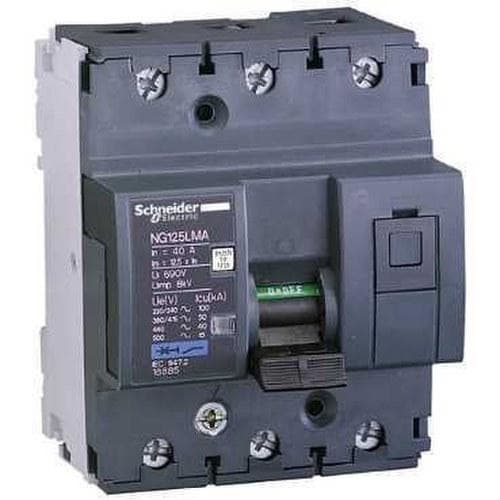 Schneider Electric - Interruptor magnetotérmico NG125LMA 3P 16A curva-MA