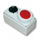 INTERFLEX - Base seguridad mural interruptor bloqueo estanca 16A 2 polos