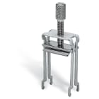 WAGO - Soporte para fijación de apantallamiento;Ancho 27 mm;Diám. de apantallam. c/ pos. de contacto;colores plateados