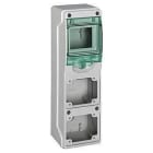 Schneider Electric - Minicofret KAEDRA para tomas industriales 98x310mm con 4 módulos