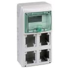 Schneider Electric - Cofre KAEDRA con 8 módulos 4 abertura 90x100
