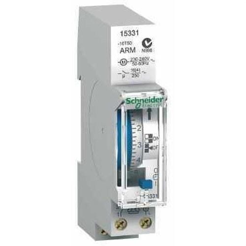 Schneider Electric - Interruptor horario analógico IH 7 días con 1 módulo 100h 1C-16A