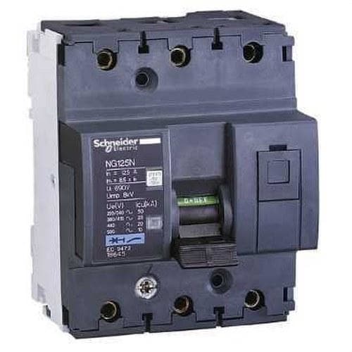 Schneider Electric - Interruptor magnetotérmico NG125N 3P 10A curva-C
