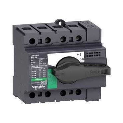 Schneider Electric - Interruptor / seccionador COMPACT 80A 3P empotrable negro
