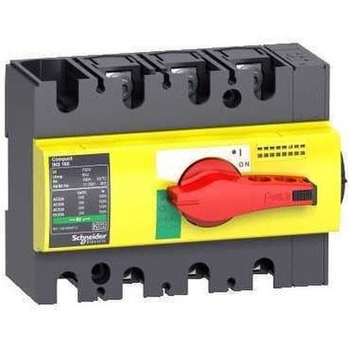 Schneider Electric - Interruptor / seccionador COMPACT 100A 3P empotrable rojo