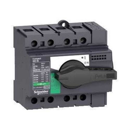 Schneider Electric - Interruptor / seccionador COMPACT 63A 4P empotrable negro