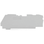 WAGO - Placa final e intermedia;espesor 1 mm;para bornas de 3 conductores;gris