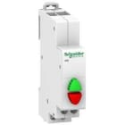 Schneider Electric - Pulsador doble IPB 1 NA-1 NC verde / rojo