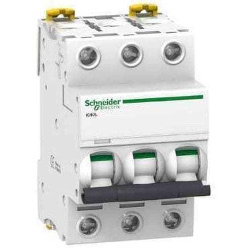 Schneider Electric - Interruptor automático magnetotérmico iC60L 3P 10A curva-C