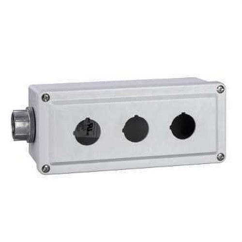 Schneider Electric - Caja aluminio 3 taladros diámetro 30mm