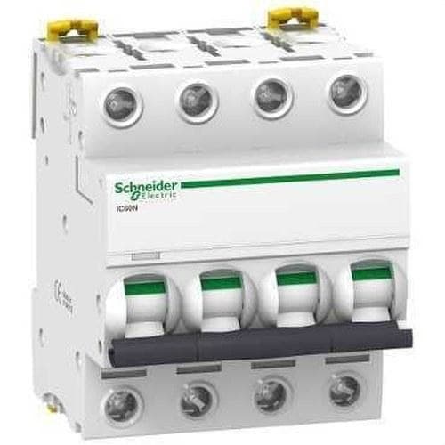 Schneider Electric - Interruptor automático magnetotérmico iC60N 4P 10A curva-C