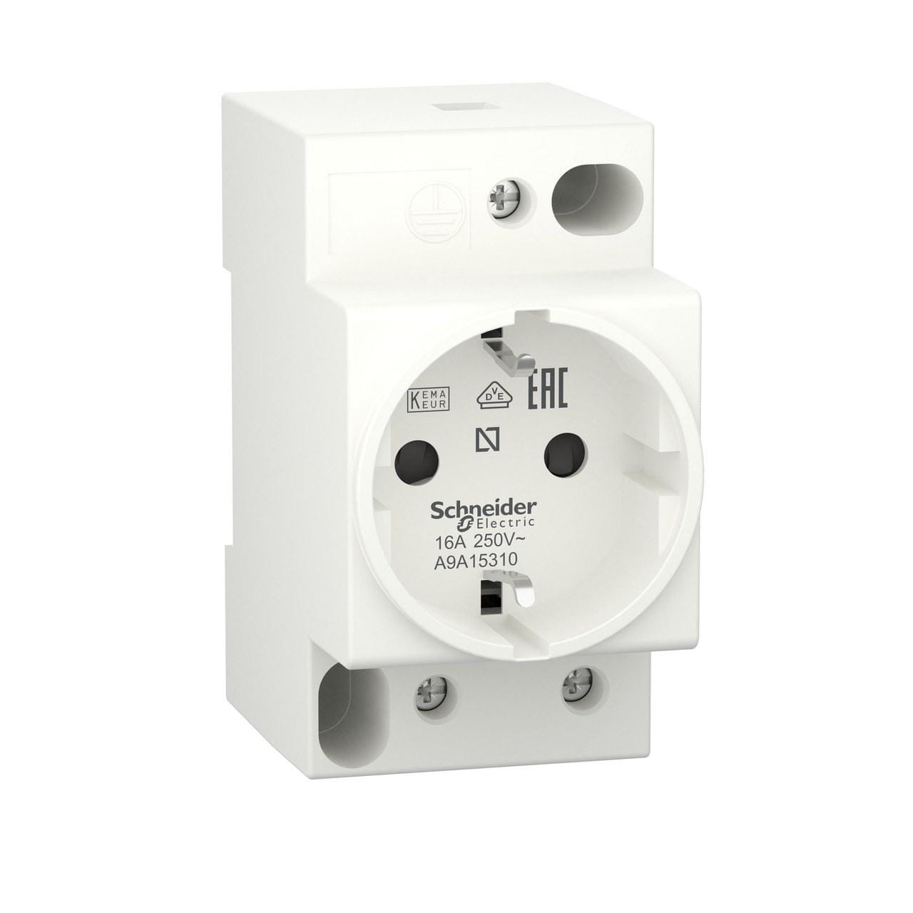 Schneider Electric - Toma corriente 2P+TT lateral 250V estándar alemán schuko