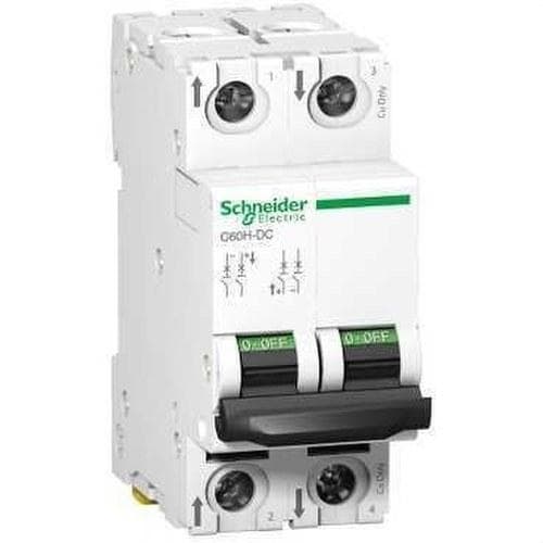 Schneider Electric - Interruptor automático especial C60H-DC 500V CC 2P 0,5A