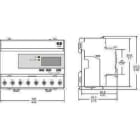 Schneider Electric - Contador energía IEM3150Kwh medida directa 63A