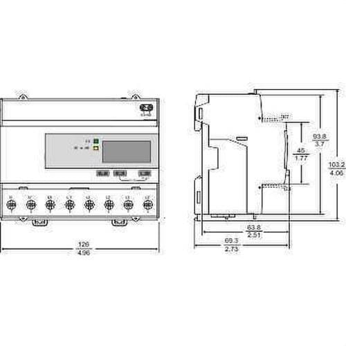 Schneider Electric - Contador energía IEM3155Kwh medida directa 63A