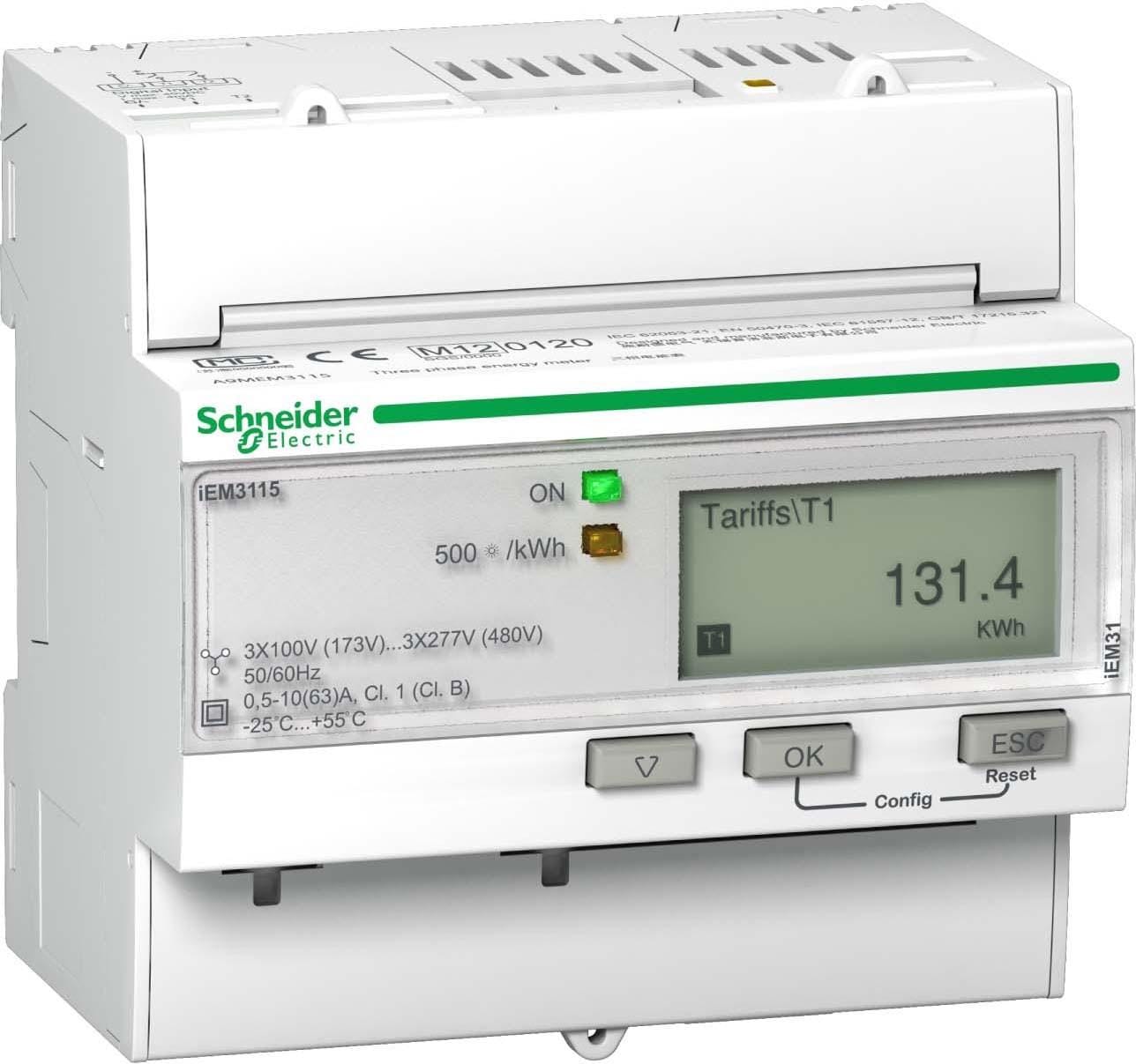 Schneider Electric - Contador energía IEM3165Kwh 63A directo BACNET