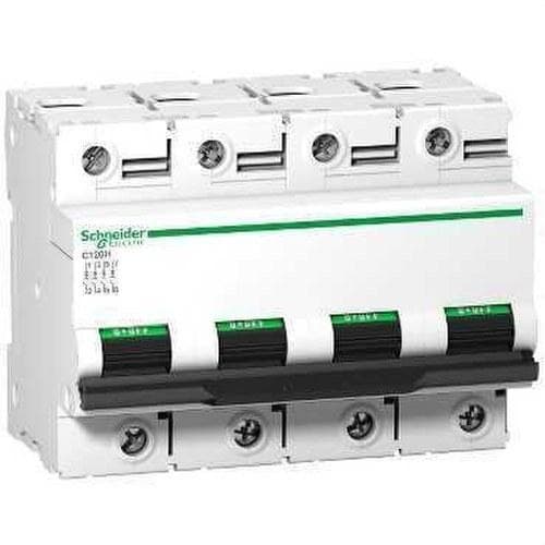 Schneider Electric - Interruptor automático magnetotérmico C120H 4P 100A curva-C