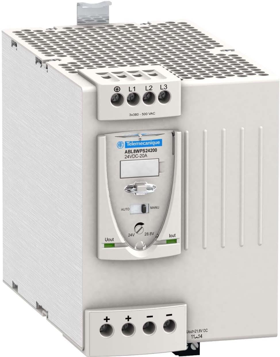 Schneider Electric - Fuente trifásico filtro armario 20A 24V DC 480W