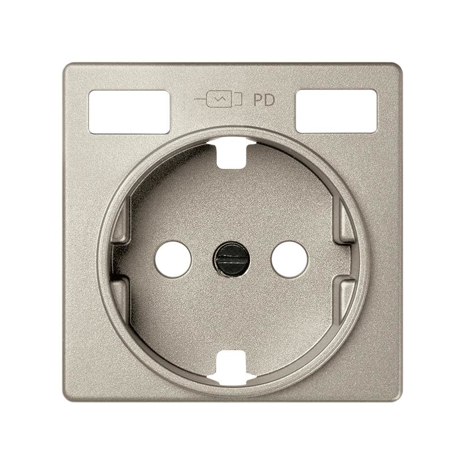 SIMON - Tapa base enchufe schuko con 2 USB C+C cava Simon 82