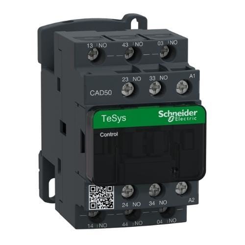 Schneider Electric - Contactor auxiliar 3 NA/2 NC 24V CC-AR antiparásito