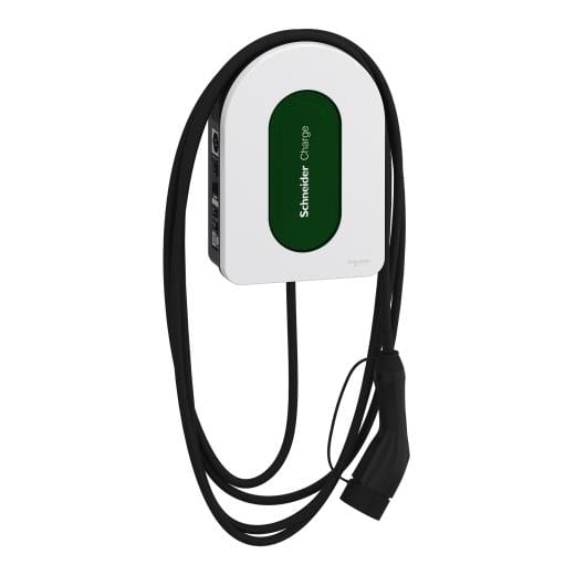 Schneider Electric - Estación de carga, Schneider Charge, 1P+N, cable incluido 7m, 7,4kW, 32A