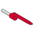 Schneider Electric - Puntera marcable media para conductor simple de 1mm² rojo