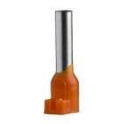 Schneider Electric - Puntera etiquetable media para conductor simple de 4mm² naranja