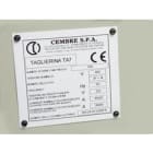 CEMBRE - Placa cuadro MG-VRT-RH 48907 25x75mm blanco