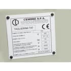 CEMBRE - Placa cuadro MG-VRT-RH 48906 25x50mm blanco