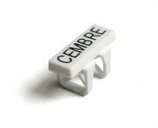 CEMBRE - Placa marcacable sin tubo MG-TDM-02 40290 4x12mm blanco