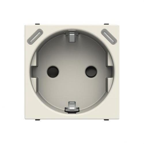 NIESSEN - Base de enchufe Schuko +USB-C+C - 2  módulos blanco