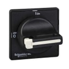Schneider Electric - Mando giratorio frontal maneta negra con 1/3 candados con 4 tornillos