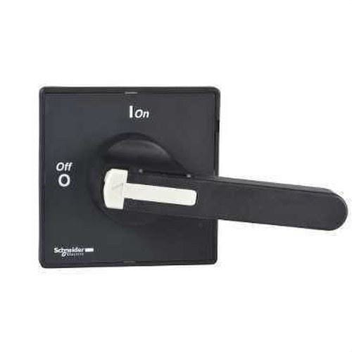 Schneider Electric - Mando giratorio frontal maneta negra 90x90mm con 1 a 3 candados