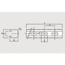 APOLO - PERFIL STRUT 41X41X2 LONG 3000MM, KLIMAPROOF, 1UN