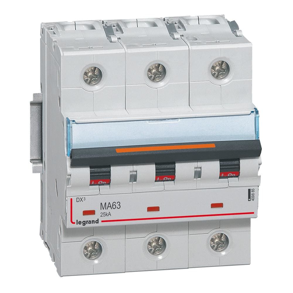 LEGRAND - Automático DX³ MA 25kA - 3P - 400V~ - 63A - solo magnético