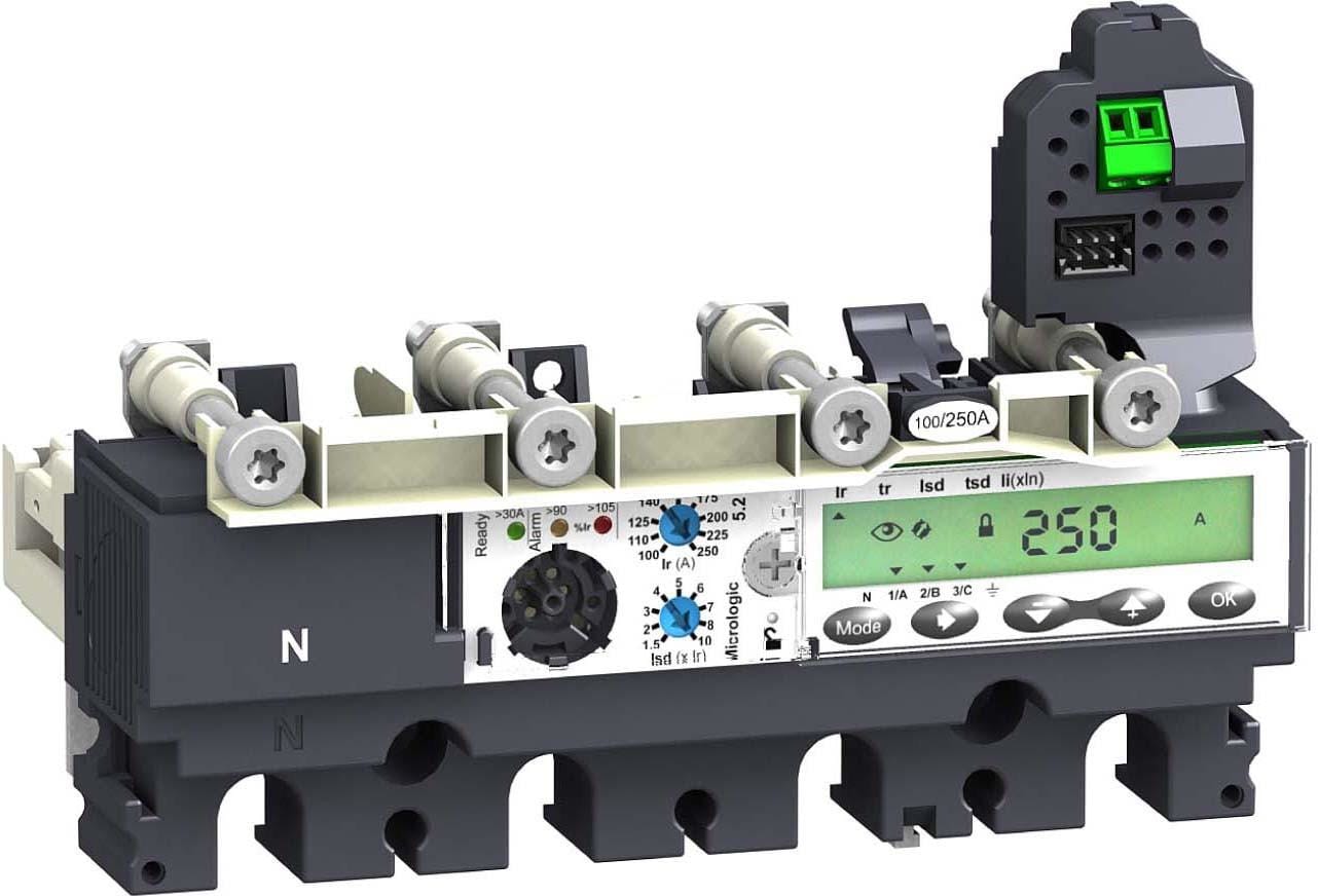 Schneider Electric - Unidad de control MICROLOGIC 5.2-E 250A 4P 4R