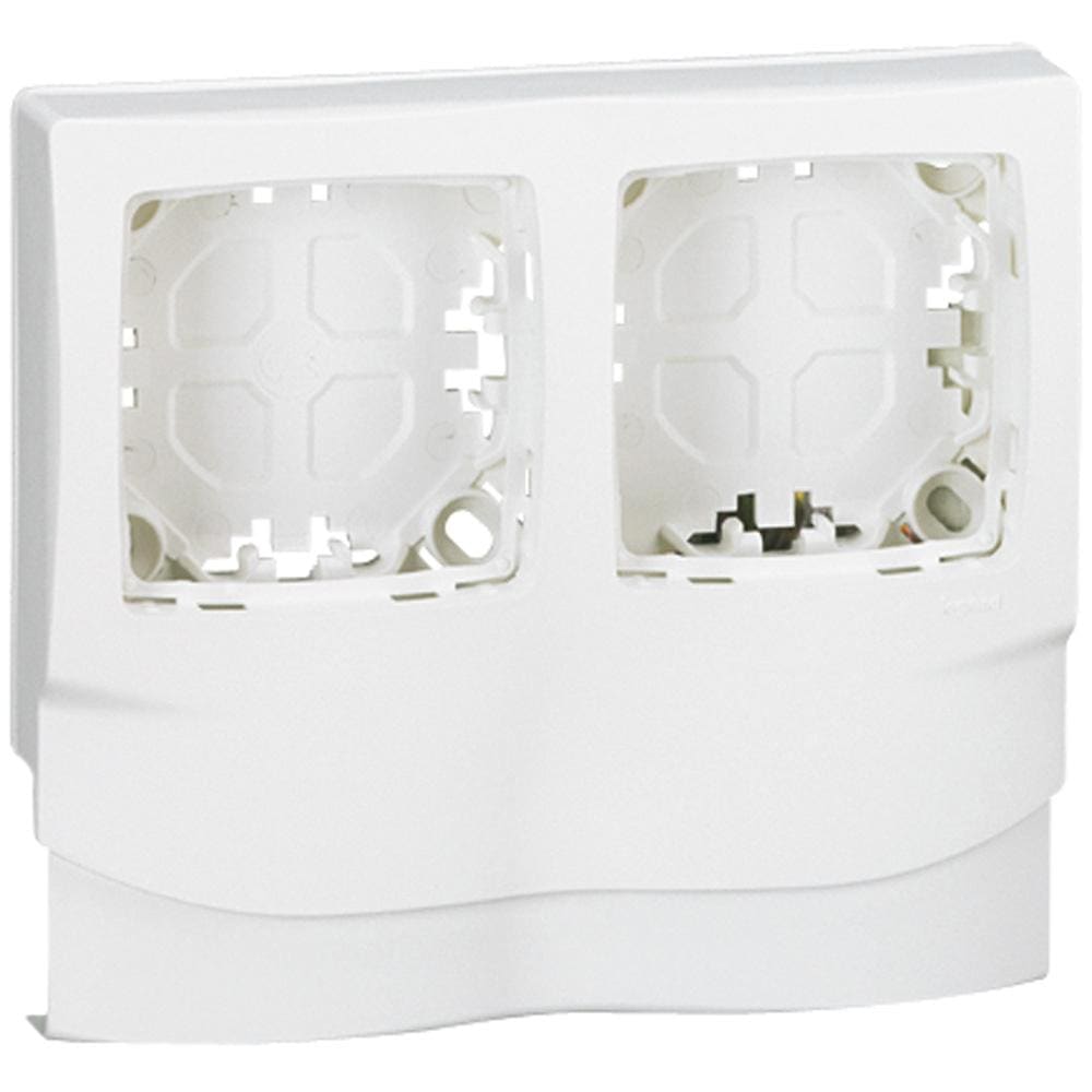 LEGRAND - Placa de superficie para mecanismo OTEO - 2 elementos para DLPlus H12,5 - Blanco