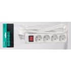 TRADEFORCE - BASE MULTI 4 TOMAS 16A/250V IP20 BL 1,5M CON INT.
