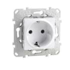 Schneider Electric - Base 2P+TT lateral 16A con tornillo serie ÚNICA blanco polar