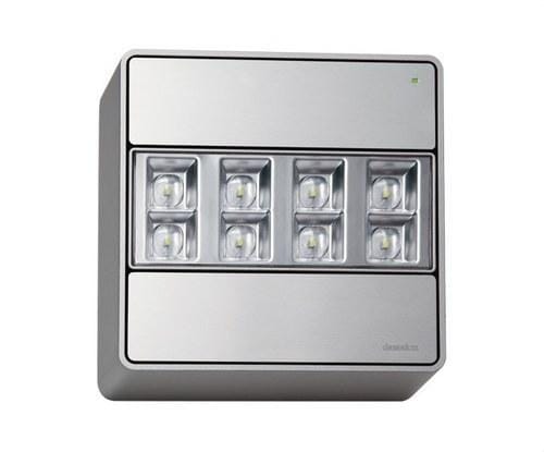 DAISALUX - Proyector autónomo de emergencia Atria N48 A antipánico techo gris oscuro metalizado, gris plata