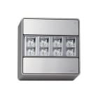 DAISALUX - Proyector autónomo de emergencia Atria N48 A antipánico techo gris oscuro metalizado, gris plata