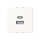 NIESSEN - CARGADOR USB-A+C 15W - 2M - BL